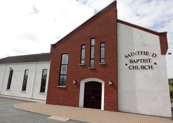 Around Â£2,000 was stolen from a safe in Saintfield Baptist Church
