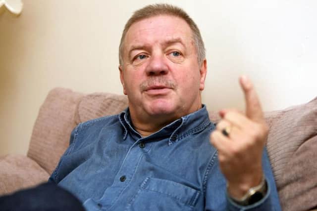 Raymond McCord Snr, father of murder victim Raymond Jnr, at his Belfast home