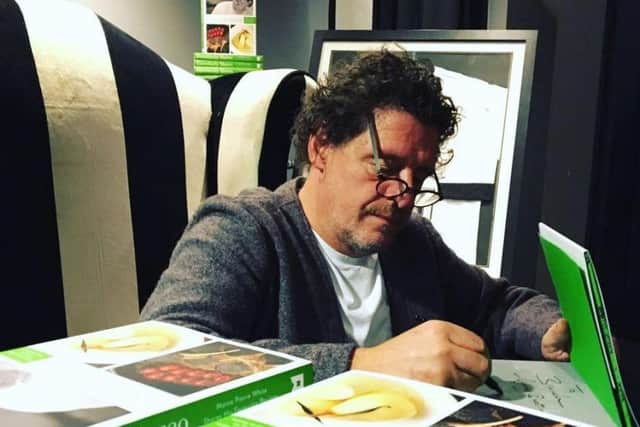 Marco Pierre White on a recent visit to his Belfast restaurant at Park Avenue Hotel
