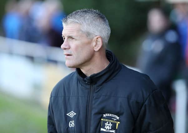 Gary Smyth has resigned as Harland and Wolff Welders manager to hold talks with Glentoran. Pic by PressEye Ltd.