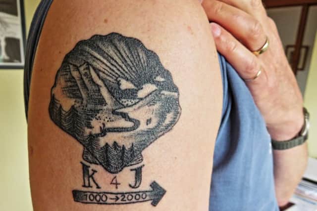Dermot's tattoo which inspired the title of his new book