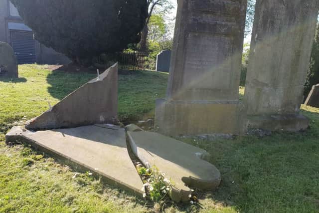 Grave destroyed in Shankill Cemetery
