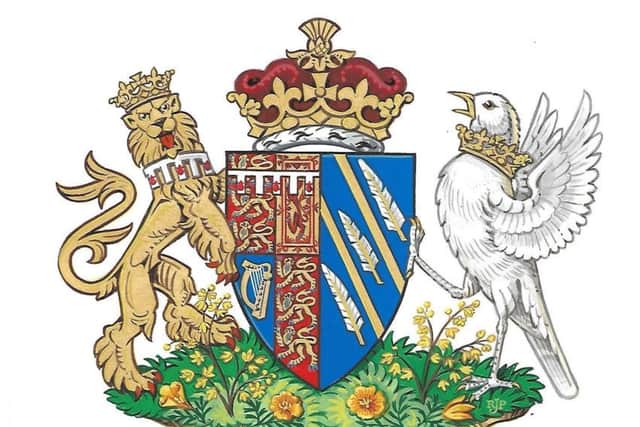 The Duchess of Sussex's coat of arms.