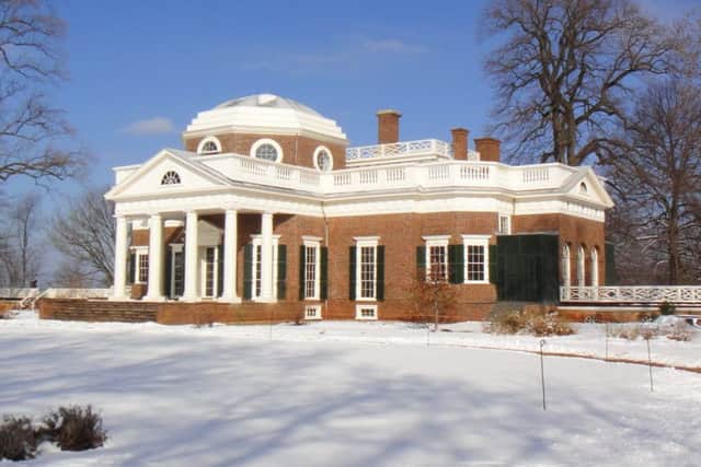 Thomas Jefferson is buried at Monticello, the house he designed himself