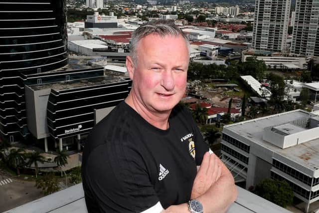 Northern Ireland manager Michael O'Neill pictured at the team hotel in Panama City on the first day of their summer tour to Panama and Costa Rica.