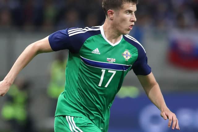 Paddy McNair in action for Norhern Ireland