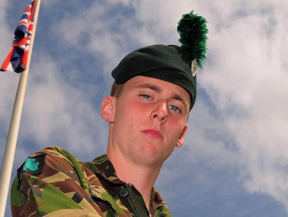 File photo dated 23/07/10 of Ranger Michael Maguire, of the 1st Battalion, Royal Irish Regiment who died after coming under machine gun fire during an exercise at the Castlemartin Training Area in Pembrokeshire in May 2012