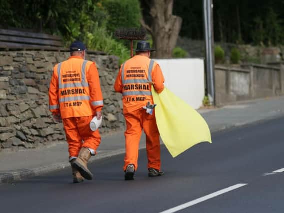 Practice at the Isle of Man TT was cancelled on Wednesday after two incidents at Churchtown and Ballacrye.