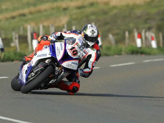 Peter Hickman led the Superbike times on the Smiths BMW.