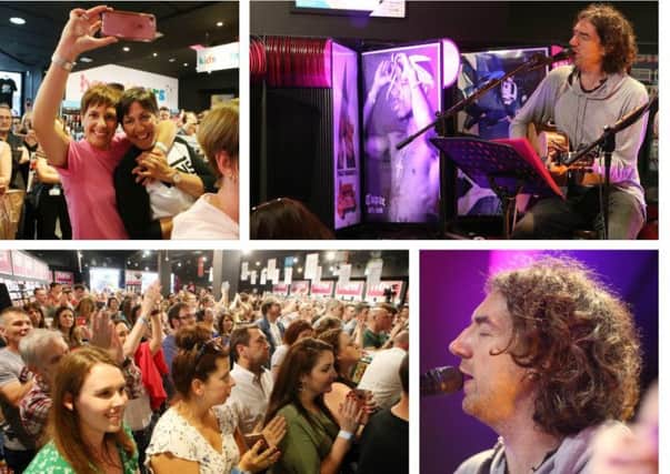 Snow Patrol treated local fans to an acoustic set in HMV Belfast this week.