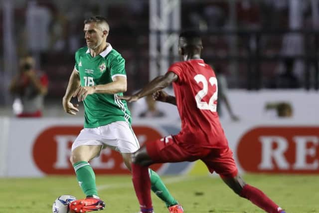 Northern Ireland's Aaron Hughes in action in the midweek 0-0 draw against Panama