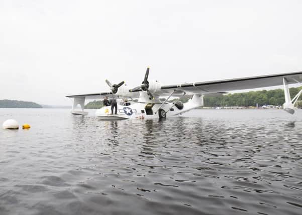 A Catalina Seaplane at the Family Fun Day held on the 2nd June  at Lough Erne Yacht Club to mark the RAF Centenary.