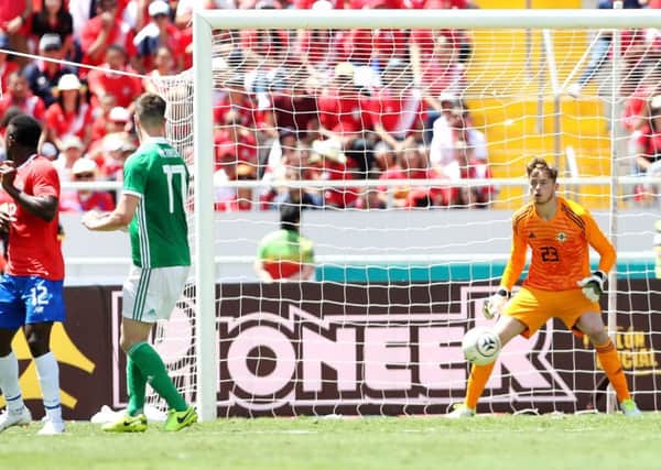 Northern Ireland's Conor Hazard makes his debut against Costa Rica