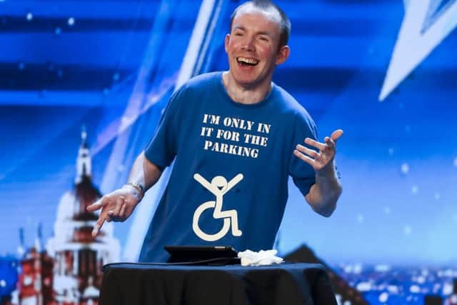 Lost Voice Guy during the audition stage for ITV1's talent show, Britain's Got Talent. Pic by Tom Dymond/Syco/Thames/PA Wire