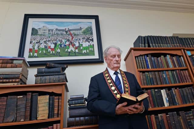 Millar Farr who is stepping down as Sovereign Grand Master of the Royal Black Institution on June 16, pictured in Brownlow House in Lurgan.
 Pic Colm Lenaghan/Pacemaker