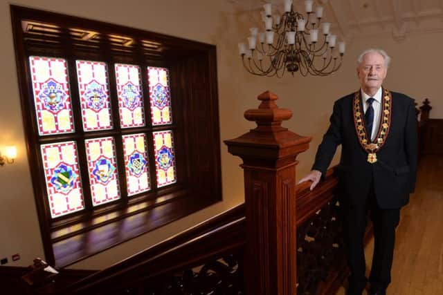 Millar Farr, pictured in Royal Black headquarters at Brownlow House in Lurgan. 
Pic Colm Lenaghan/Pacemaker