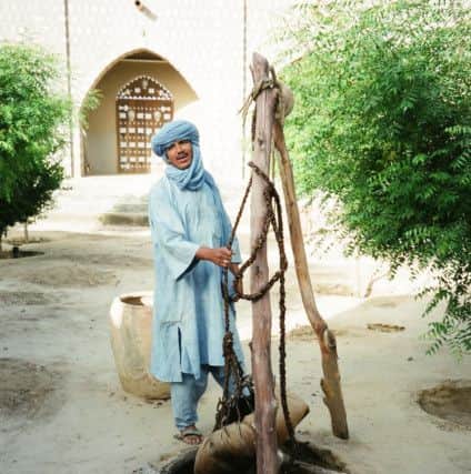 Tuareg tribesman at the well of Bouctou, Tom Bouctou in the native language, Anglicized to Timbuktu