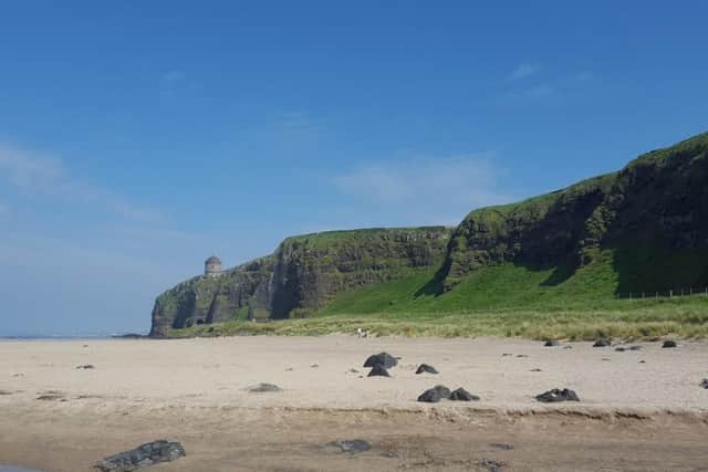 Downhill Strand with Mussenden Temple in the distance in Co. Londonderry. (Photo: Kris Taylor)