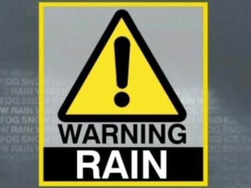 The weather warning was issued on Friday morning.