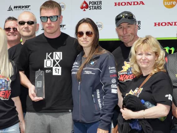 The family of Dan Kneen received the Spirit of the TT Award on Friday before the Senior race.