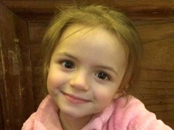 Undated family handout photo issued by South Wales Police of four-year-old Amelia Brooke Harris who died at a property in South Wales following an incident in Trealaw in Rhondda on Friday night