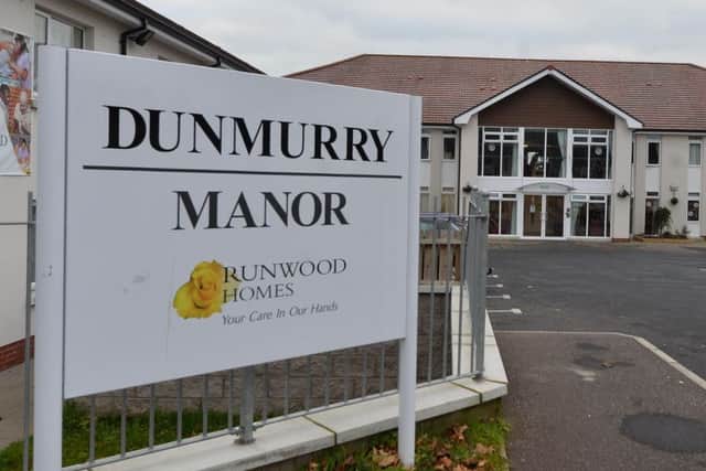 Dunmurry Manor Care Home was severely criticised in the report by the Commissioner for Older People
