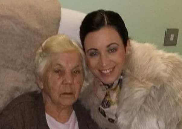 The late Annie McCourt, a former Dunmurry Manor resident, with her granddaughter Julieann McNally