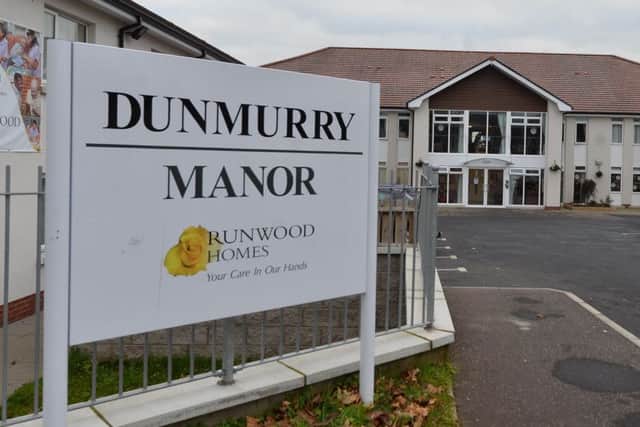 Dunmurry Manor care home.