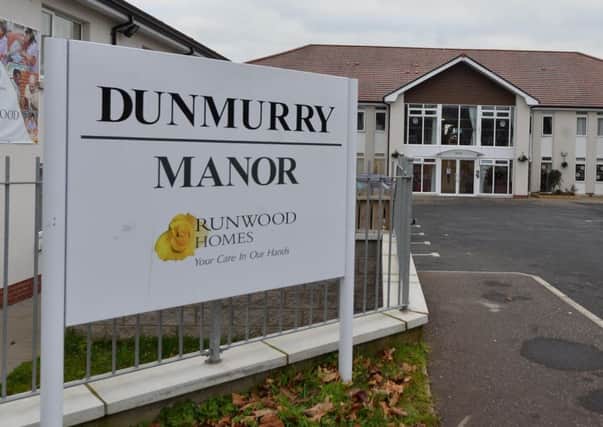 Dunmurry Manor care home.