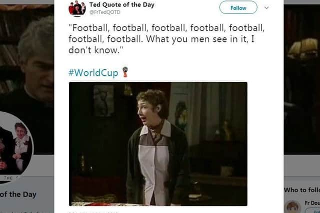 This Mrs. Doyle quote from Fr. Ted made us laugh.
