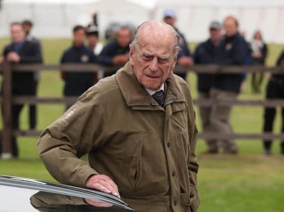 The Duke of Edinburgh arrives to attend the Cartier Trophy at the Guards Polo Club, Windsor Great Park, Surrey.