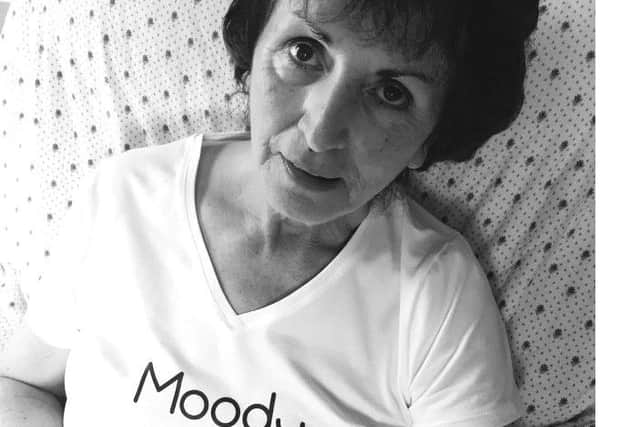 Catherine died in January from Huntingtons Disease, two months before the brand was launched but not before Louise got one precious picture of her rocking the Moody look