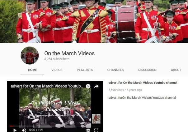 Screenshot of this marching band parade YouTube channel: www.youtube.com/user/titan22nrg/