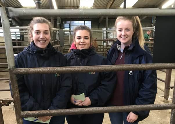 Left to right:  Lynne Montgomery and Emma Montgomery (City of Derry YFC) Judith Laughlin (Kilrea YFC)