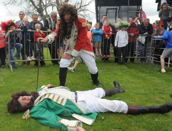 The annual Sham Fight at Scarva on 13th July.