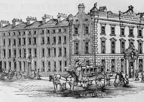 Hugh McNeill was Head Boots in Imperial Hotel Belfast. Drawing from late 1800s