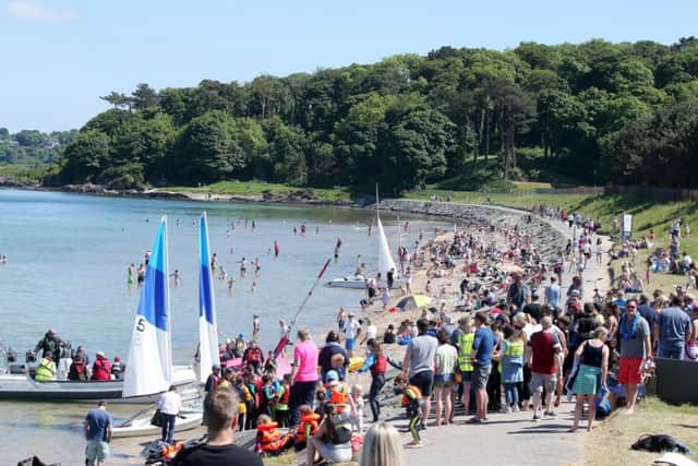 People take advantage of the sunshine at Helen's Bay Co Down earlier this month. 

Picture by Jonathan Porter/PressEye