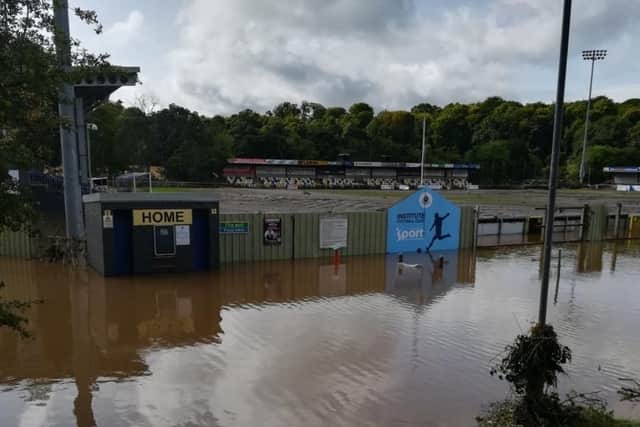 Institute's grounds at Drumahoe were flooded last year