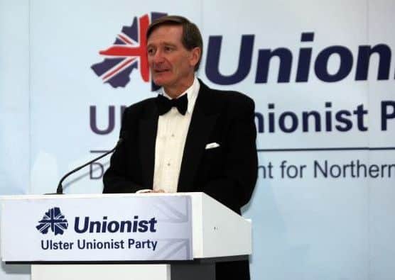 Tory MP Dominic Grieve speaking at an Ulster Unionist party dinner last week
