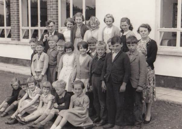 Pupils at The Commons School, 1960-1961. Sam Dunn seated second from right, front row