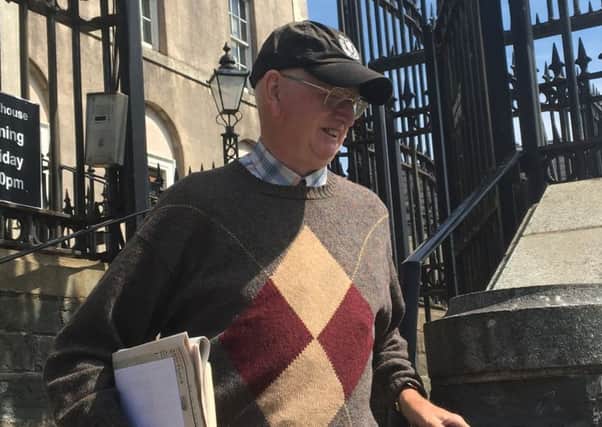Daniel John Curran leaves Downpatrick Courthouse after Mondays hearing