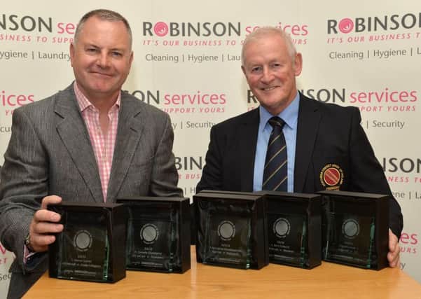 The Union's president, Clarence Hiles,  and  David Robinson, managing director  of Robinson Services