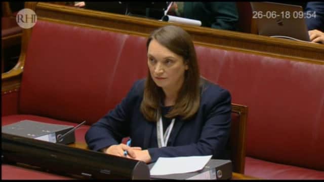 Civil servant Emer Morelli giving evidence at the RHI inquiry