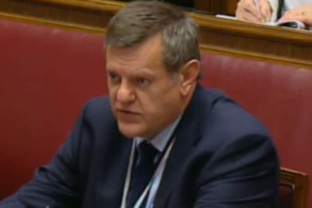Chris Stewart said that Stormonts budget couldnt cope with the crisis