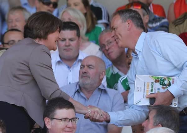 Arlene Foster breaks new ground today, just as she did on Sunday by attending the Ulster GAA final