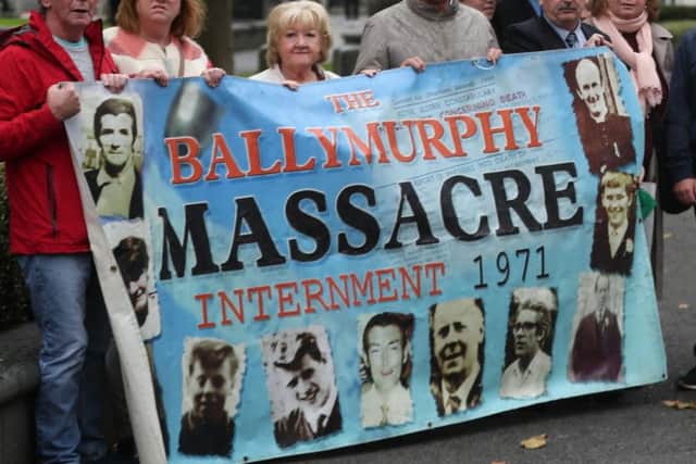 Relatives of the Ballymurphy massacre at a previous court appearance
