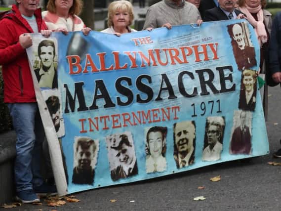 Relatives of the Ballymurphy massacre at a previous court appearance