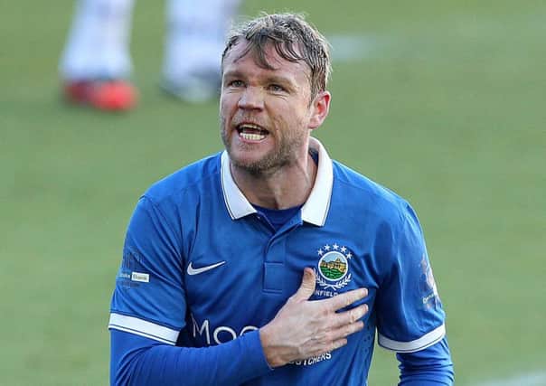 Grant McCann when he played for Linfield