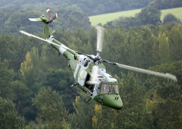 A Lynx Mk 7 helicopter of the Army Air Corps (AAC).