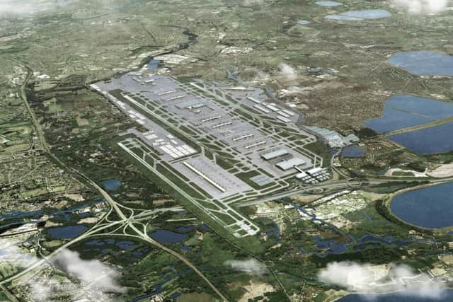 An artist's impression showing how Heathrow Airport could look with a third runway - if it ever gets built. MPs have now voted overwhelmingly for it but Chris Moncrieff wants work to begin now before opponents can thwart it. Photo: Heathrow Airport/PA Wire